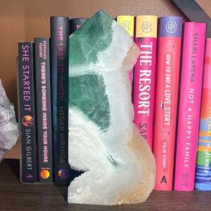 Large Green Fluorite Sugar Druzy Raw Side